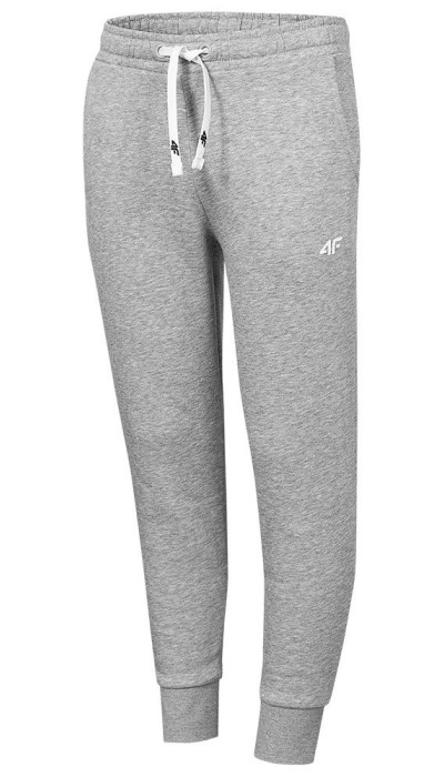 4F Παιδικό παντελόνι φόρμας φούτερ για κορίτσι γκρι